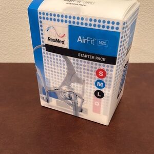 ResMed AirFit N20 Starter Pack - Headgear, S, M, and Large nose pices and hose